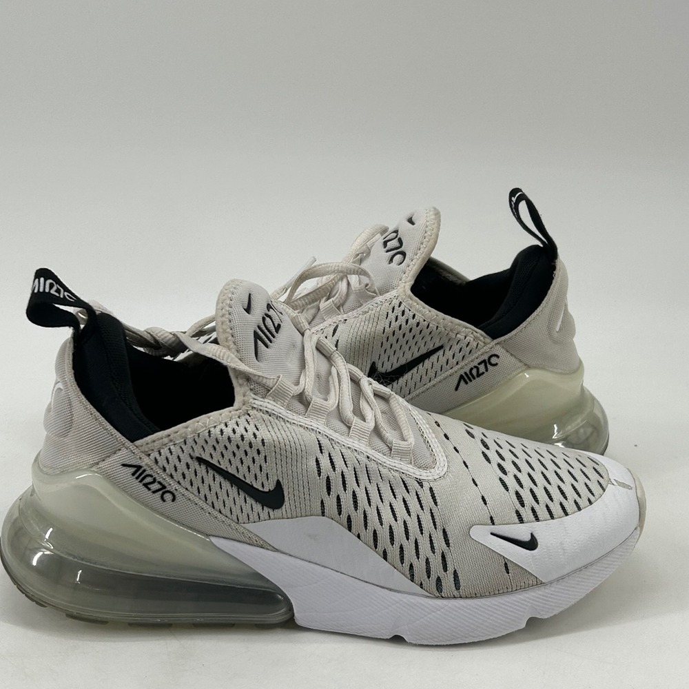 Nike Air Max 270 Women 7 Light Bone White AH6789-100 Mesh Running Sneakers